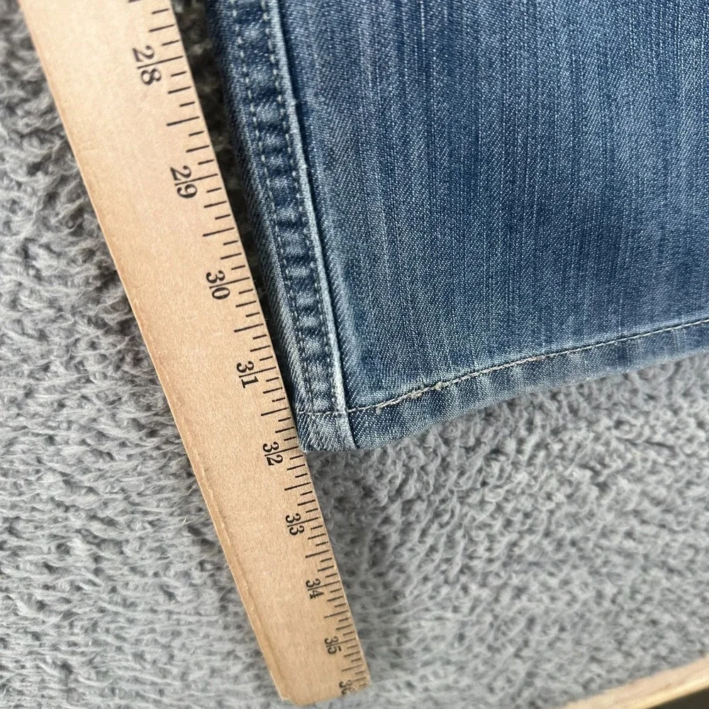 Levi's 514 Jeans Mens 34x32 Blue Cotton Denim Straight Leg Faded Travel Workwear